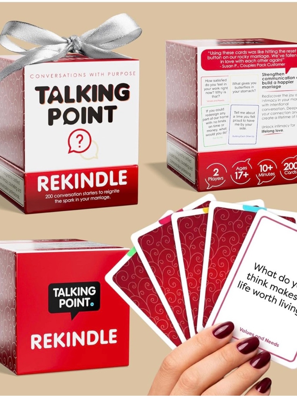 Talking Point Conversation Cards - Rekindle Couples Question Game - Picture 6 of 9